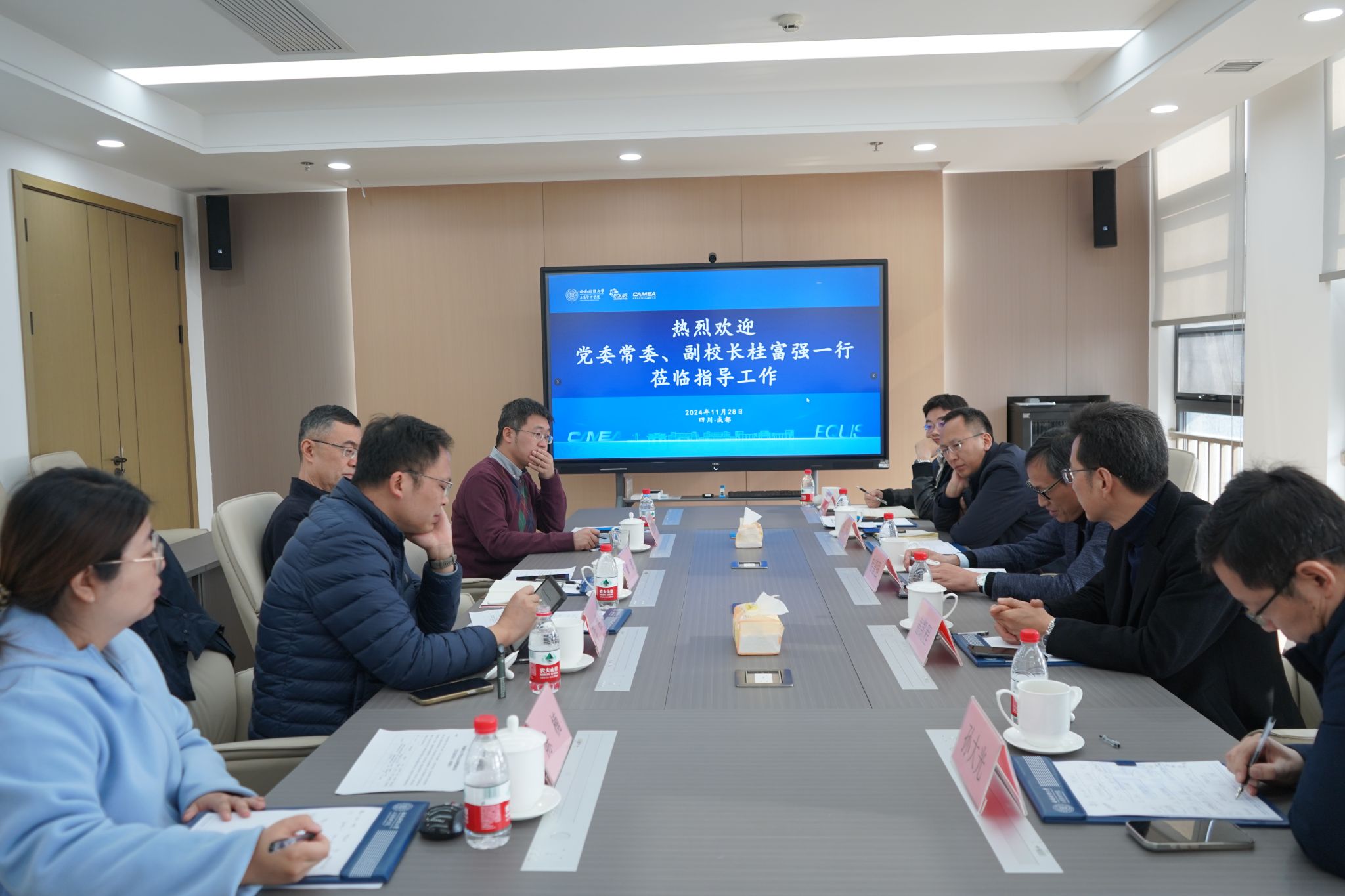 公司党委常委、副董事长桂富强莅临公司专题调研指导工作